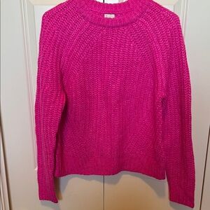 a new day Bright Fuchsia Crew Neck Sweater